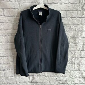 PREOWNED PATAGONIA FULL ZIP BETTER SWEATER NAVY BLUE MENS XL